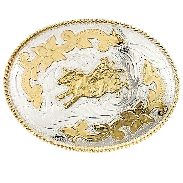 The "BIG RODEO" Oval Belt Buckle