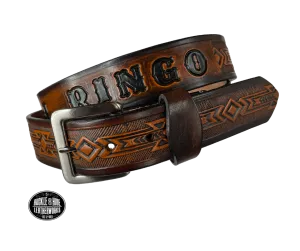 The "Mr. Ringo" Name Leather Belt