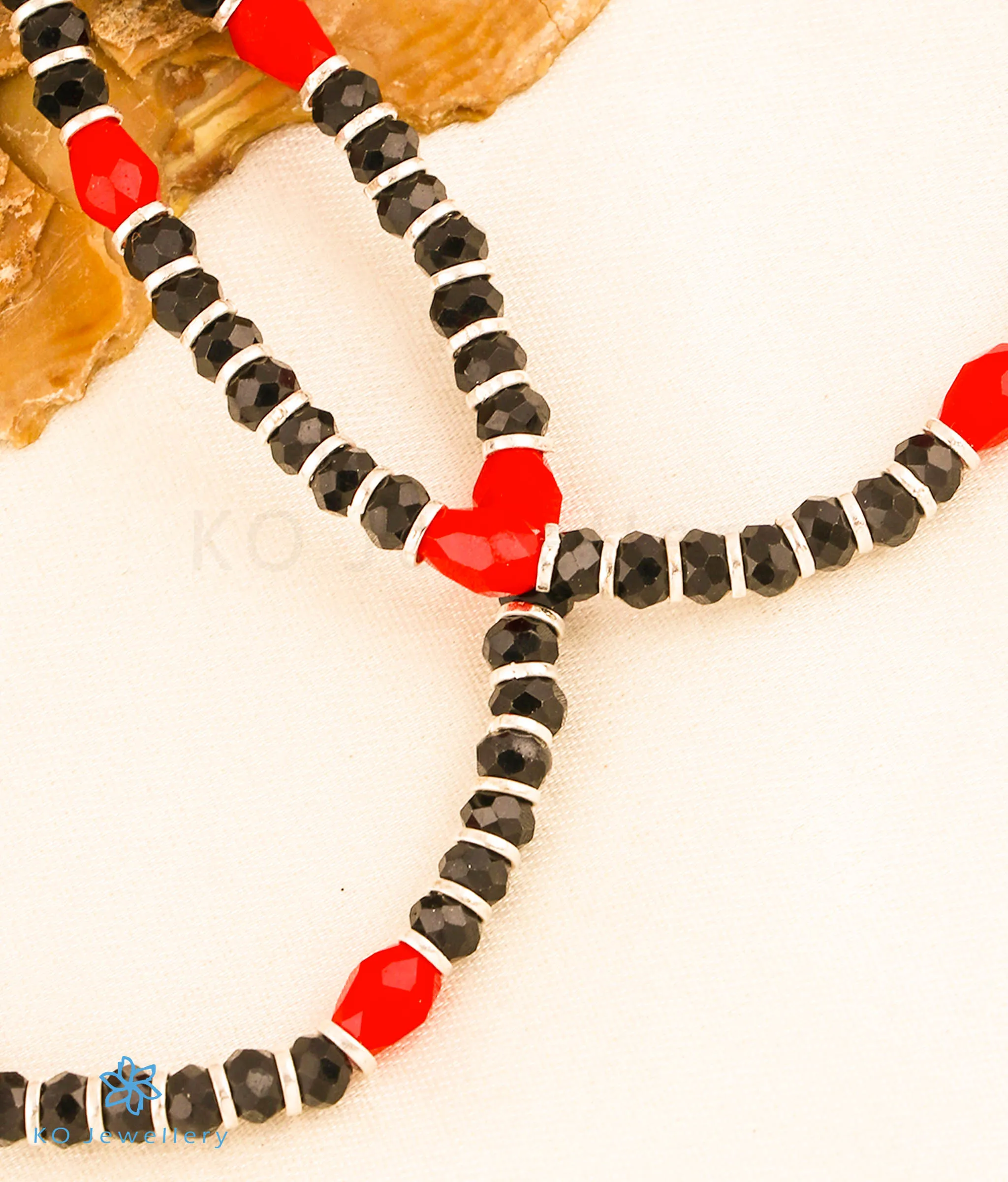 The Rudrani Silver Baby/Kids Nazariya Anklets or Bracelet (Free Size)