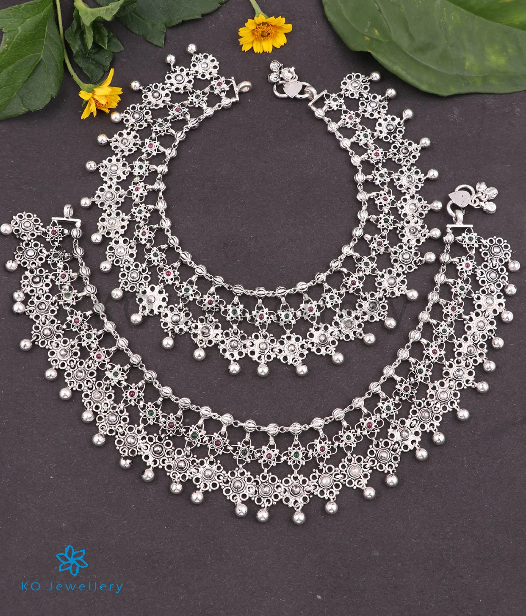 The Urvashi Silver Anklets