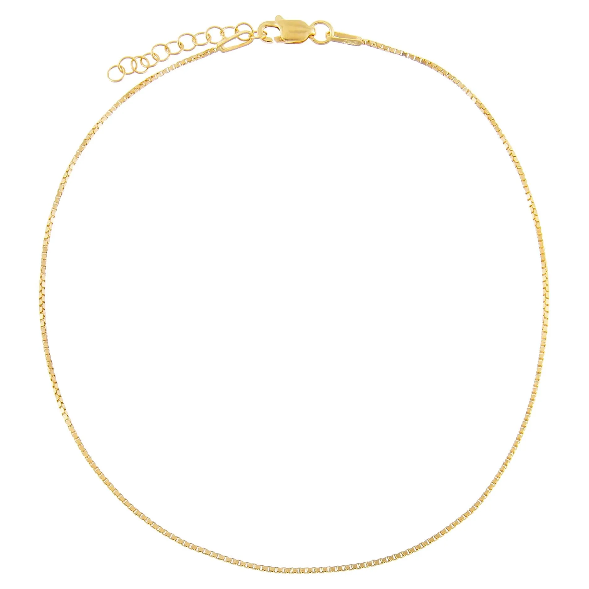 Thin Box Chain Anklet