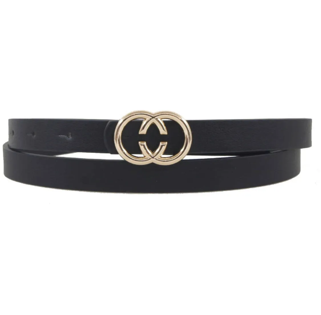 Thin CC Buckle Belt