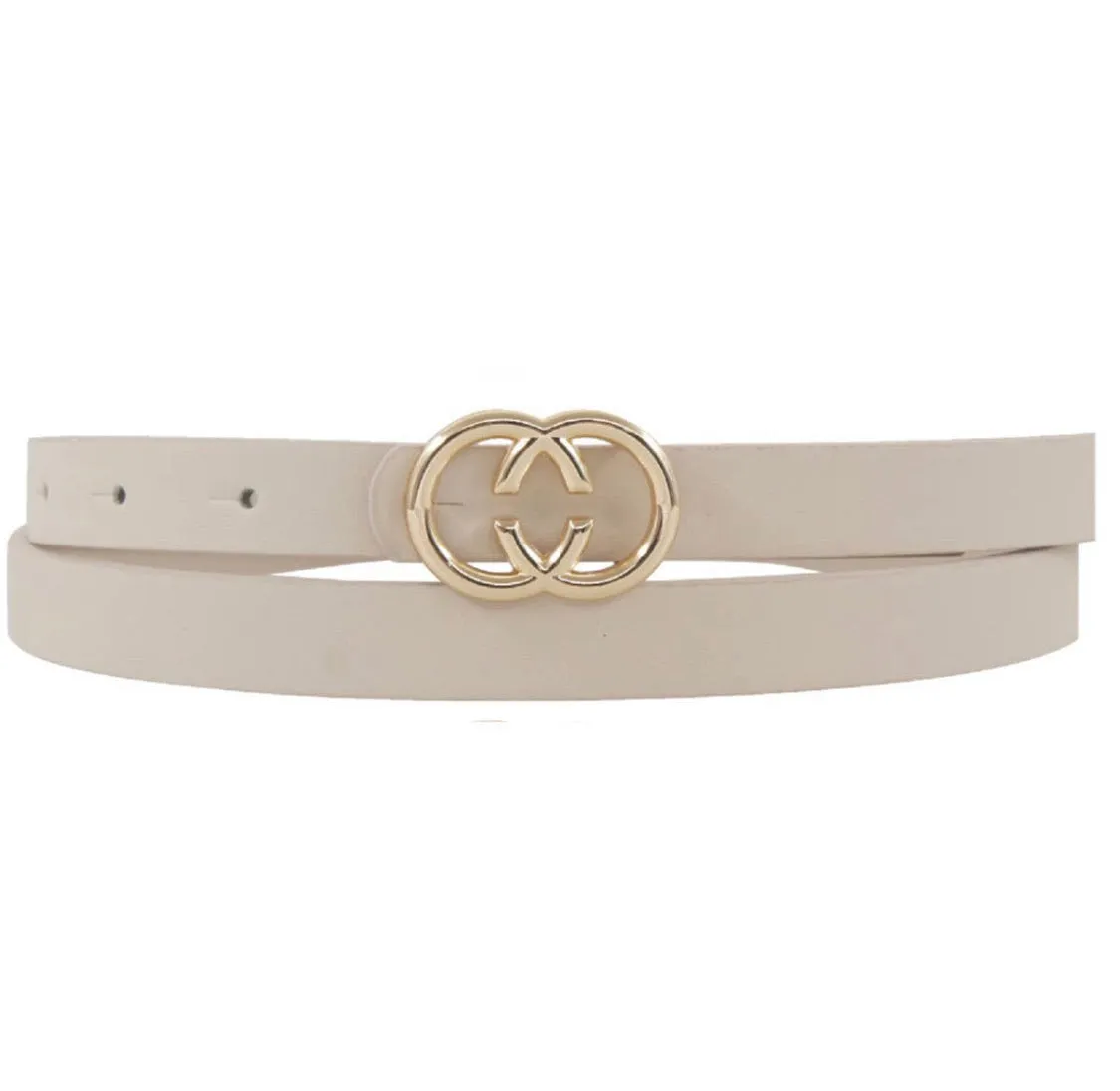 Thin CC Buckle Belt