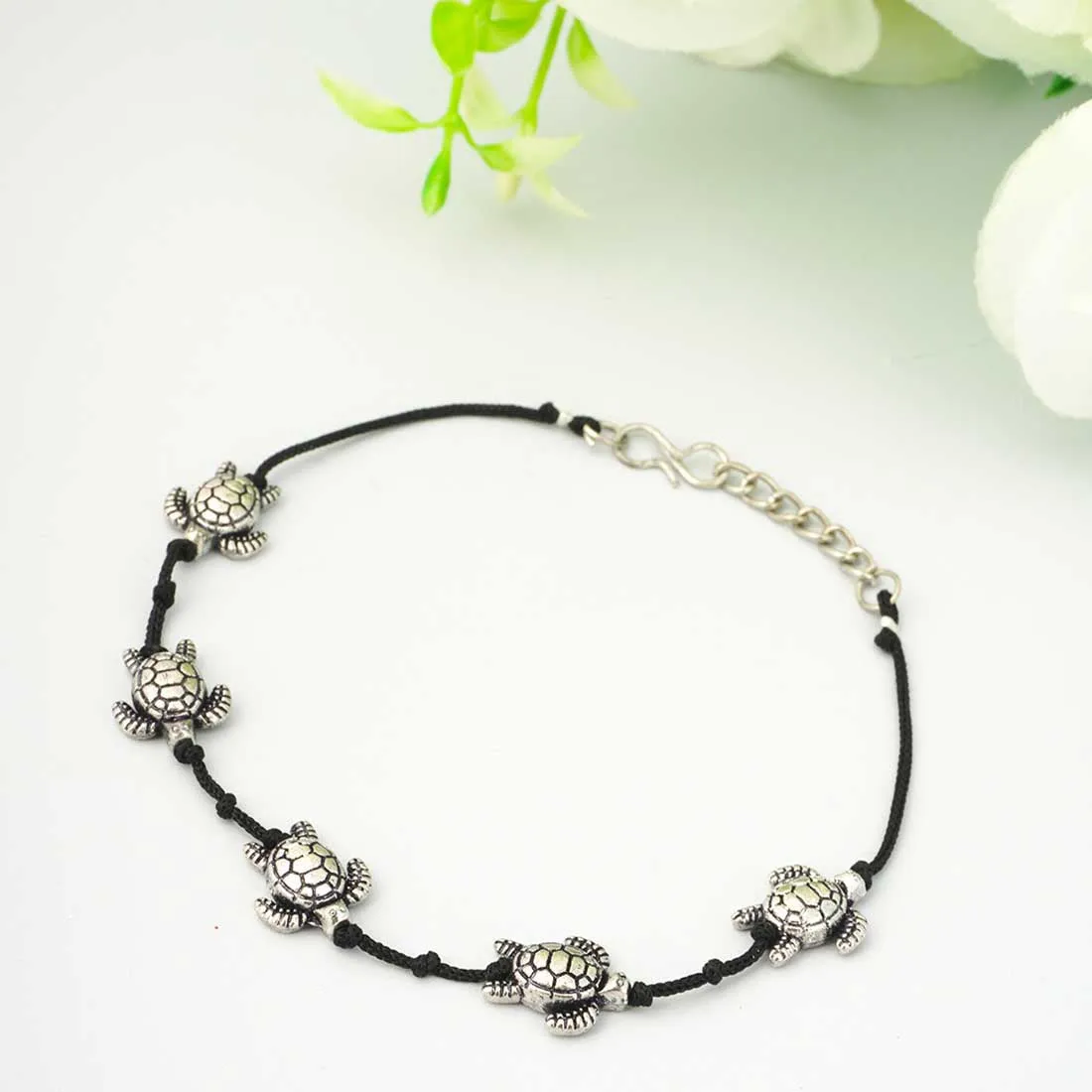 Threaded Turtle Anklet