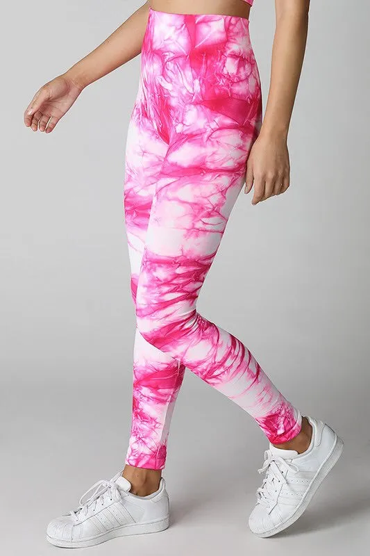 Tie Dye Crop Top & Leggings Set