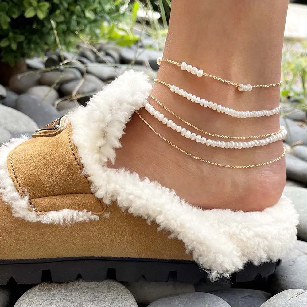 Tiny Pearl Anklet