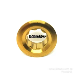 Titanium Oil Slick/Gold M20 X 8mm Rainbow Crank Arm Bolt Cover For Shimano