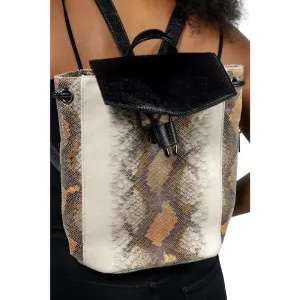 Toccara vegan leather drawstring backpack