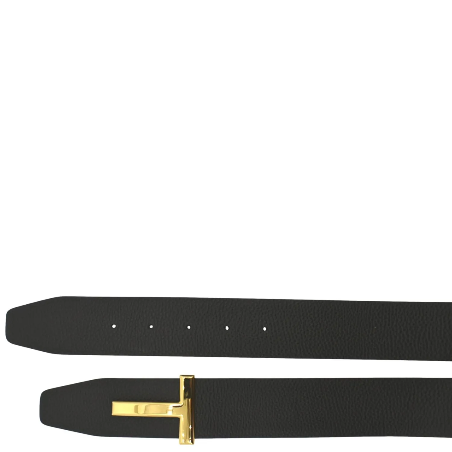 TOM FORD T Icon Reversible Leather Belt Black Size 110