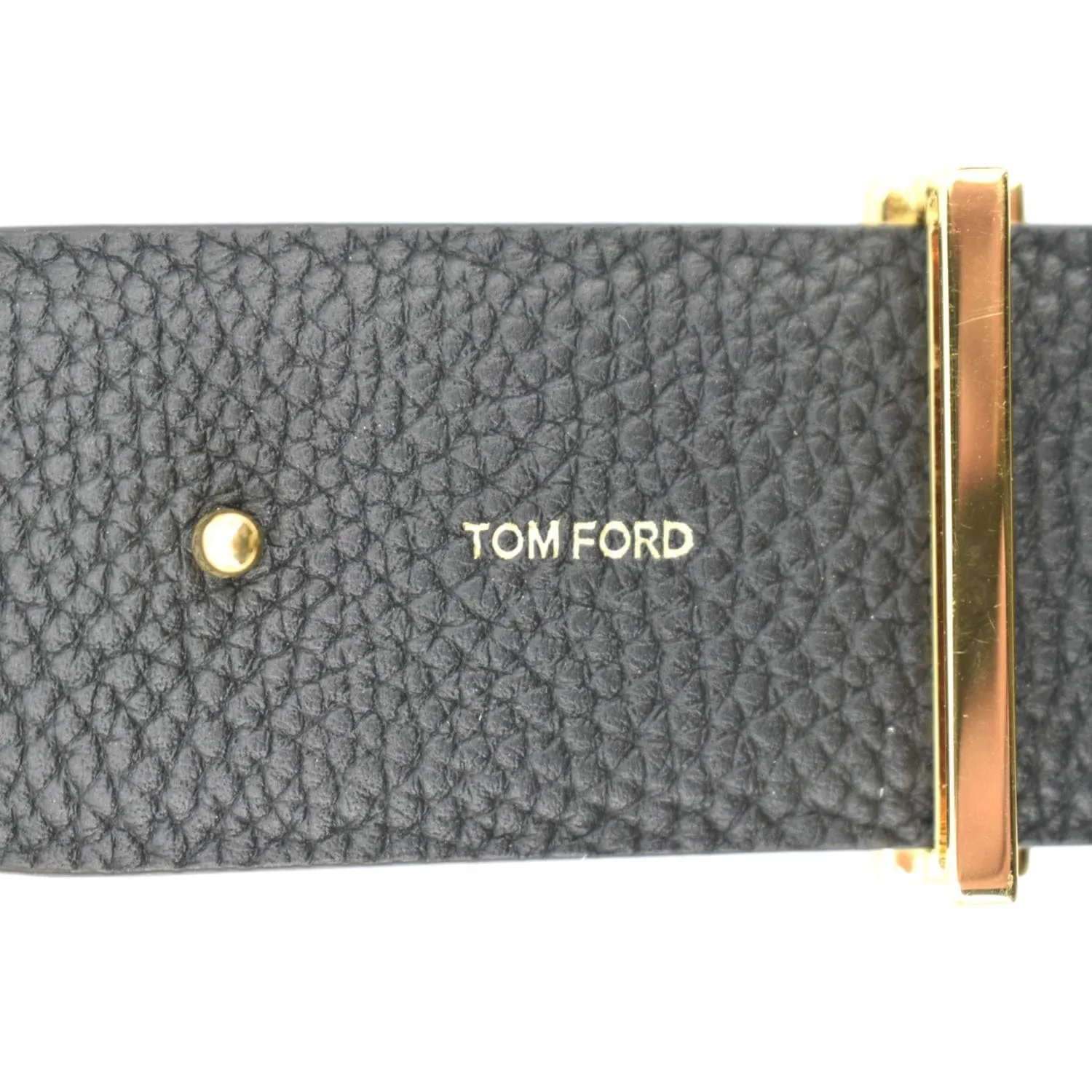 TOM FORD T Icon Reversible Leather Belt Black Size 110