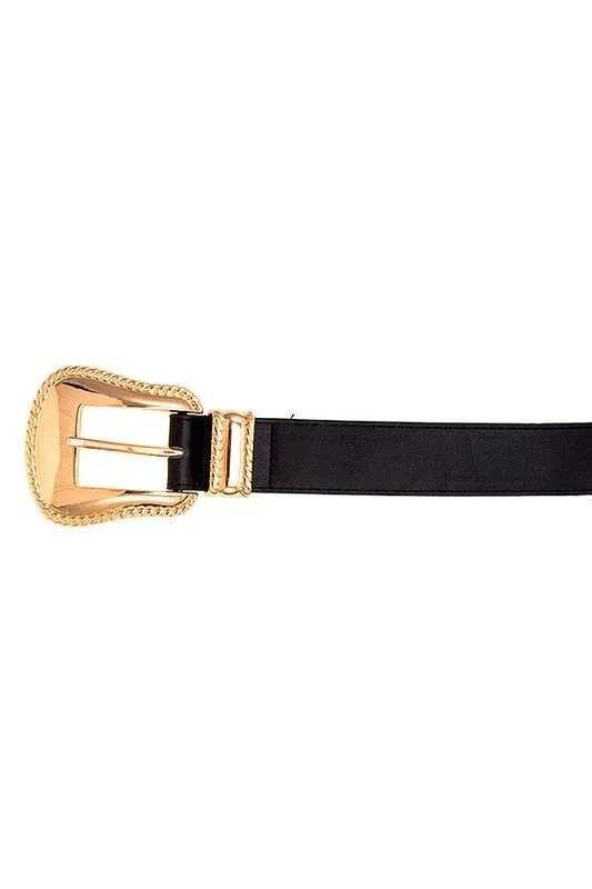 TOO HOT DOUBLE BUCKLE STUD BELT