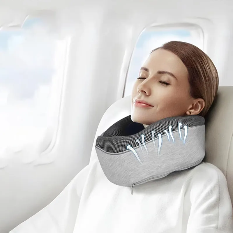 TravelNest | Ergonomic Memory Foam Travel Pillow