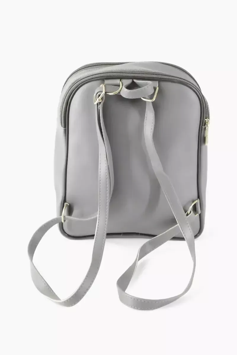 Trendy Casual Backpack for Girls - Dark Grey