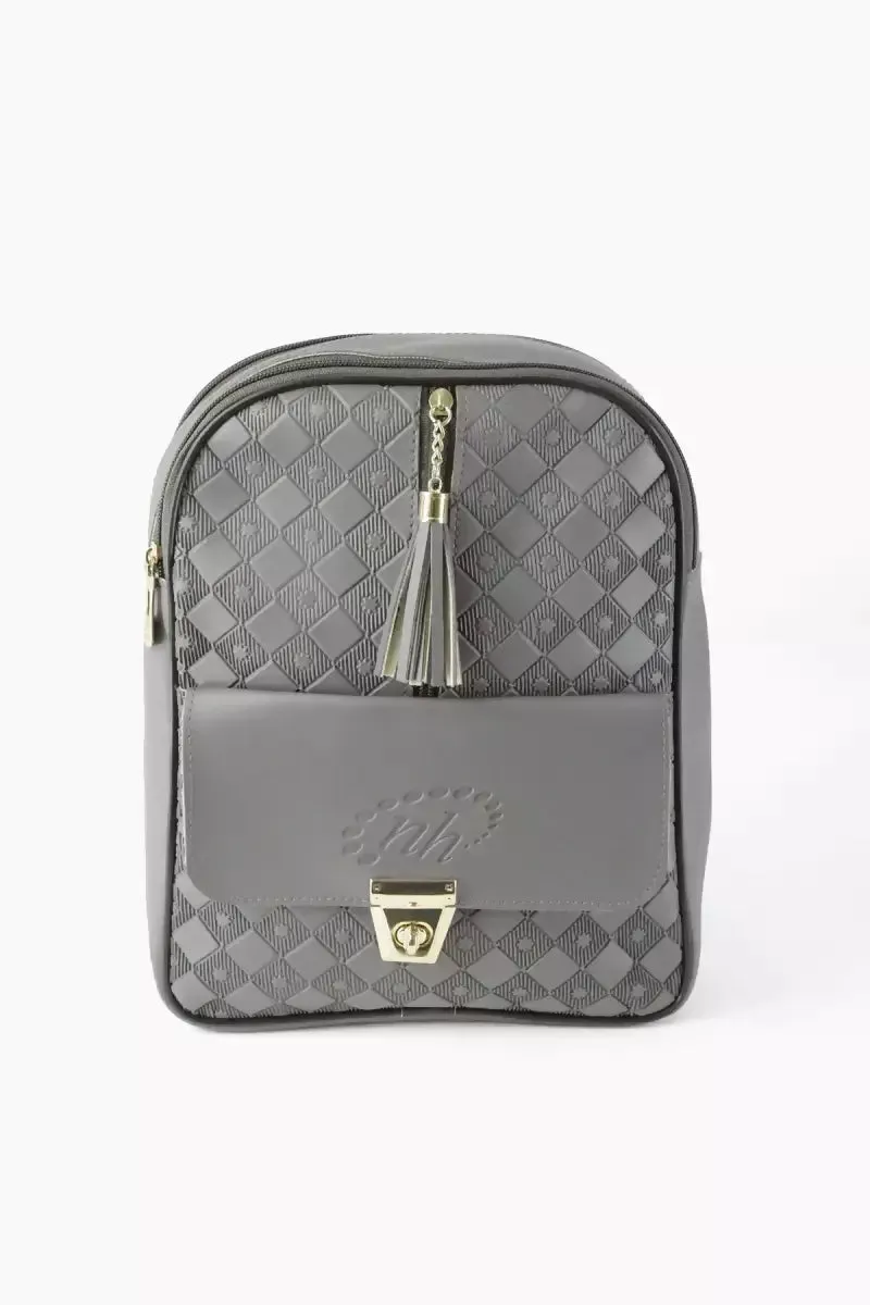 Trendy Casual Backpack for Girls - Dark Grey
