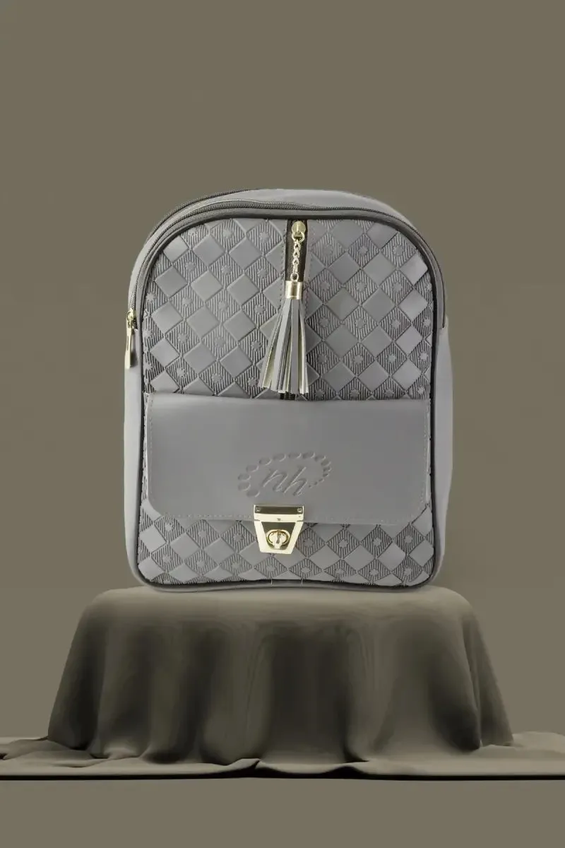 Trendy Casual Backpack for Girls - Dark Grey