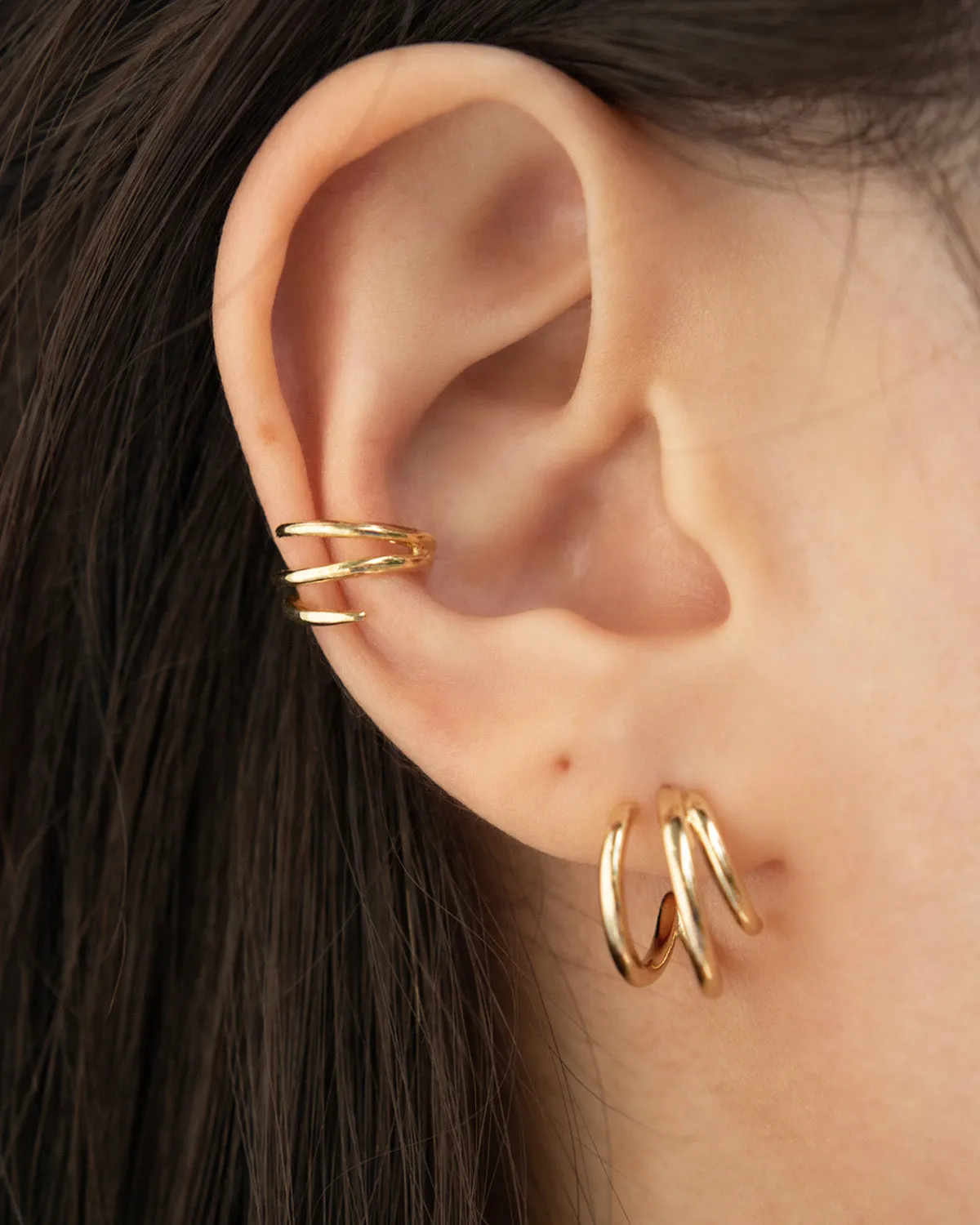 TRIAD Ear Cuffs in Gold