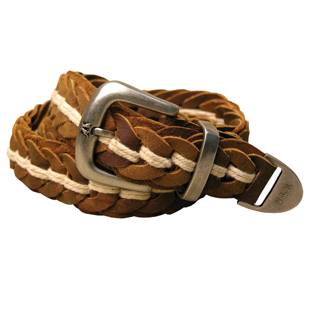Tucker Buffalo Leather Hand Braided Belt