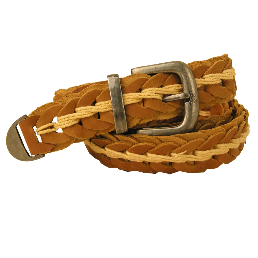 Tucker Buffalo Leather Hand Braided Belt