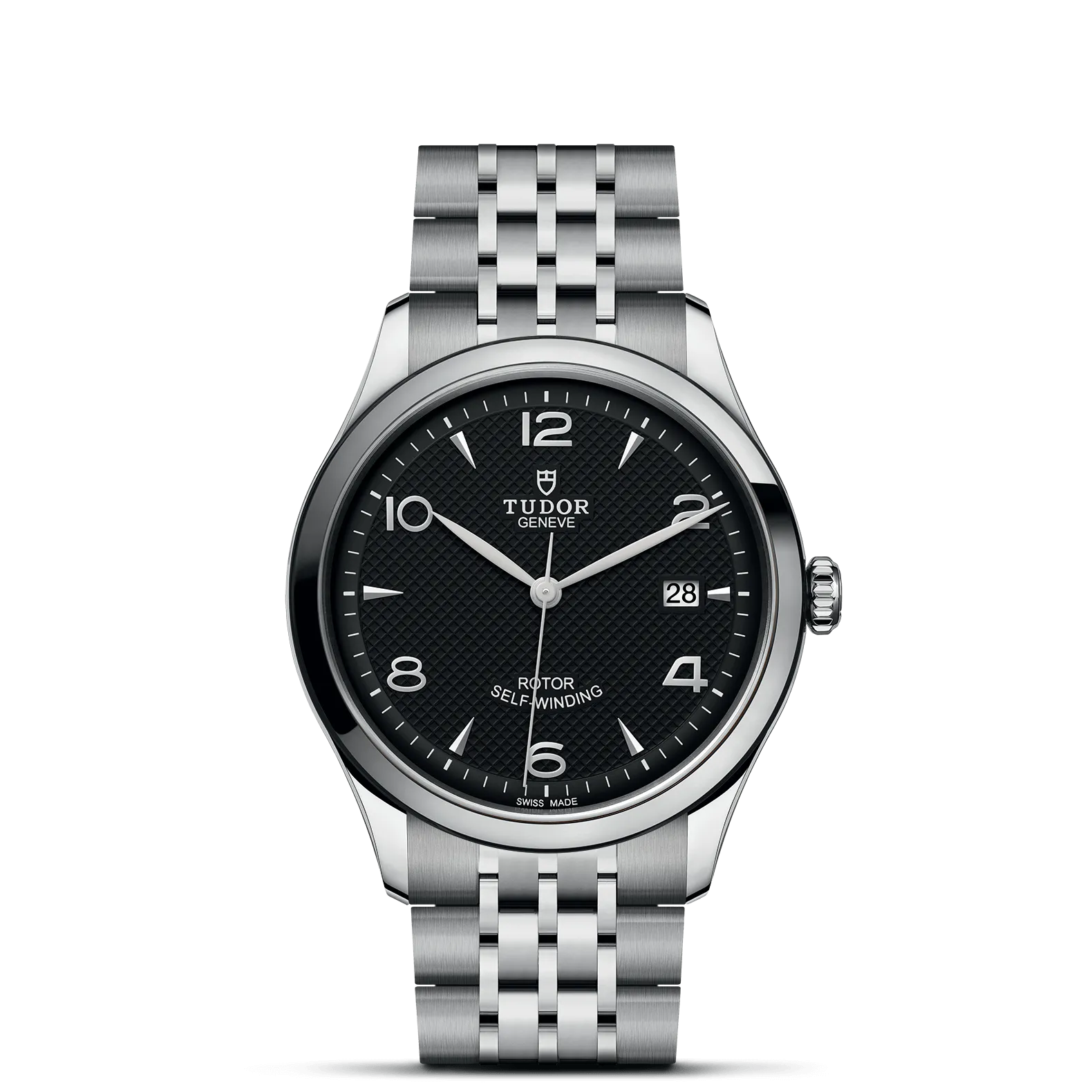 TUDOR 1926 39mm Case, Black Dial, Steel Bracelet (M91550-0002)