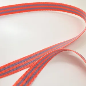 Tula Pink Webbing - Lavender / Neon Peach