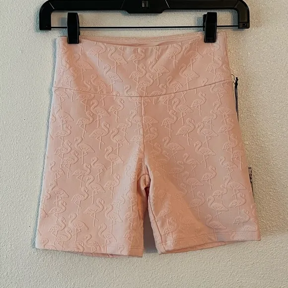 {Twenty Montreal} Brand New Flamingo 3D Activewear Biker Shorts