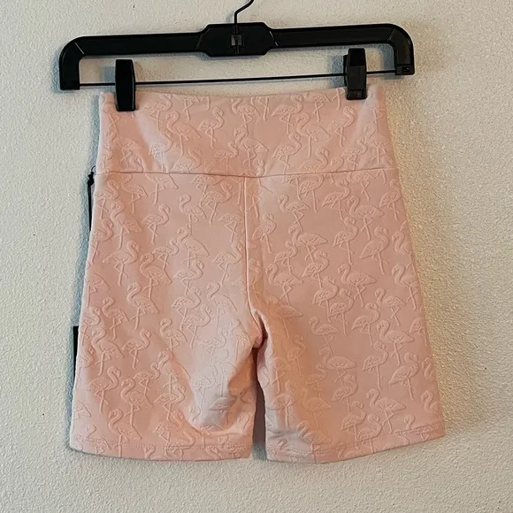 {Twenty Montreal} Brand New Flamingo 3D Activewear Biker Shorts