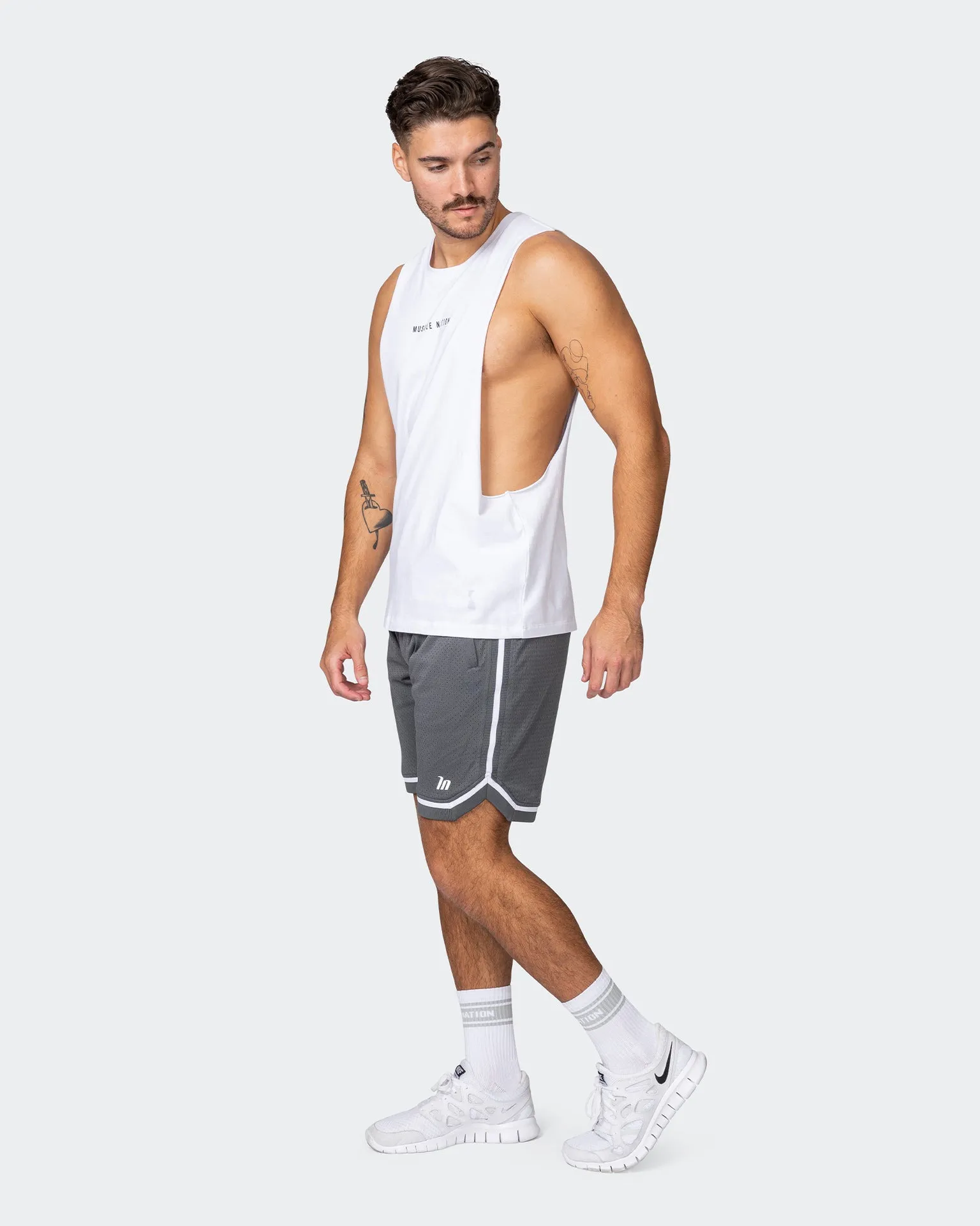 Ultra Drop Arm Tank - White