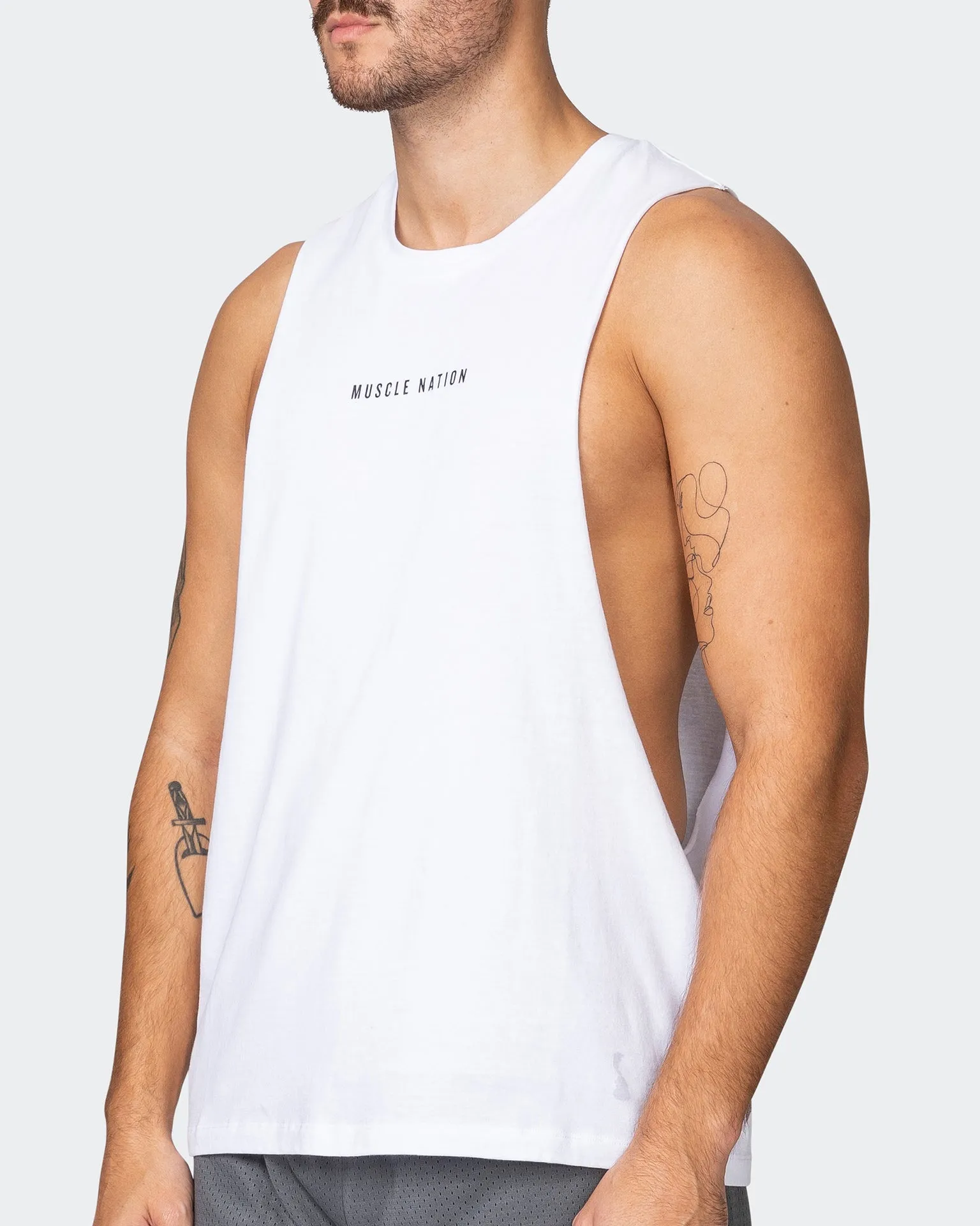 Ultra Drop Arm Tank - White