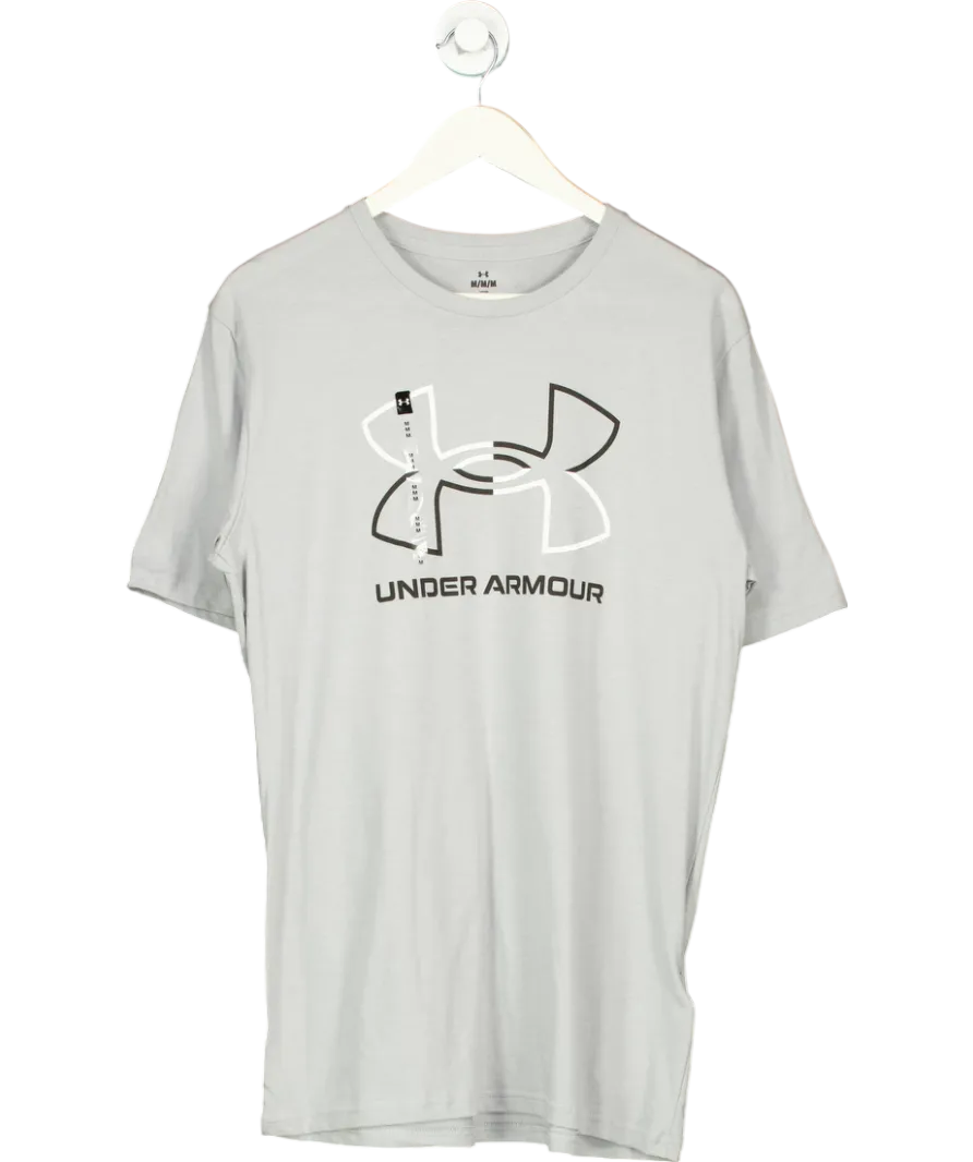 Under Armour Grey Men's Ua Logo Short Sleeve UK M