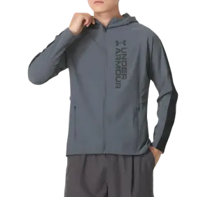 Under Armour "Out Run The Storm" Running Jacket - Grey/Black