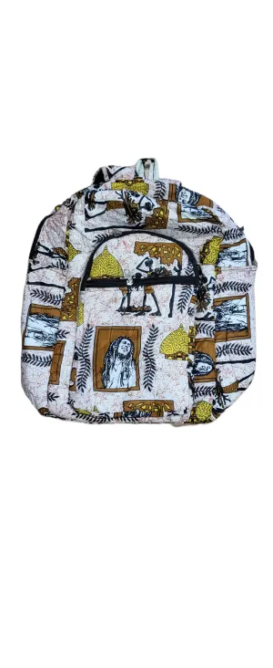 Unisex Back Pack Ankara Multi color