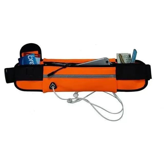 Unisex Lightweight Sport Pouch Classic Ultra-Thin Waterproof Mini Fanny Pack Unique Design Runners  Jogging Pocket Belt