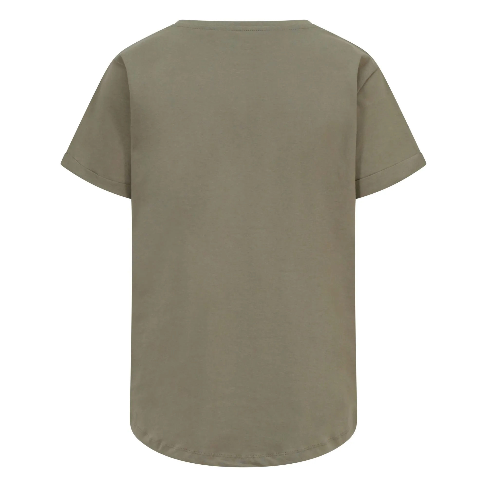 Validate Core Essentials Women's Rolled Sleeve T-Shirt Light Khaki