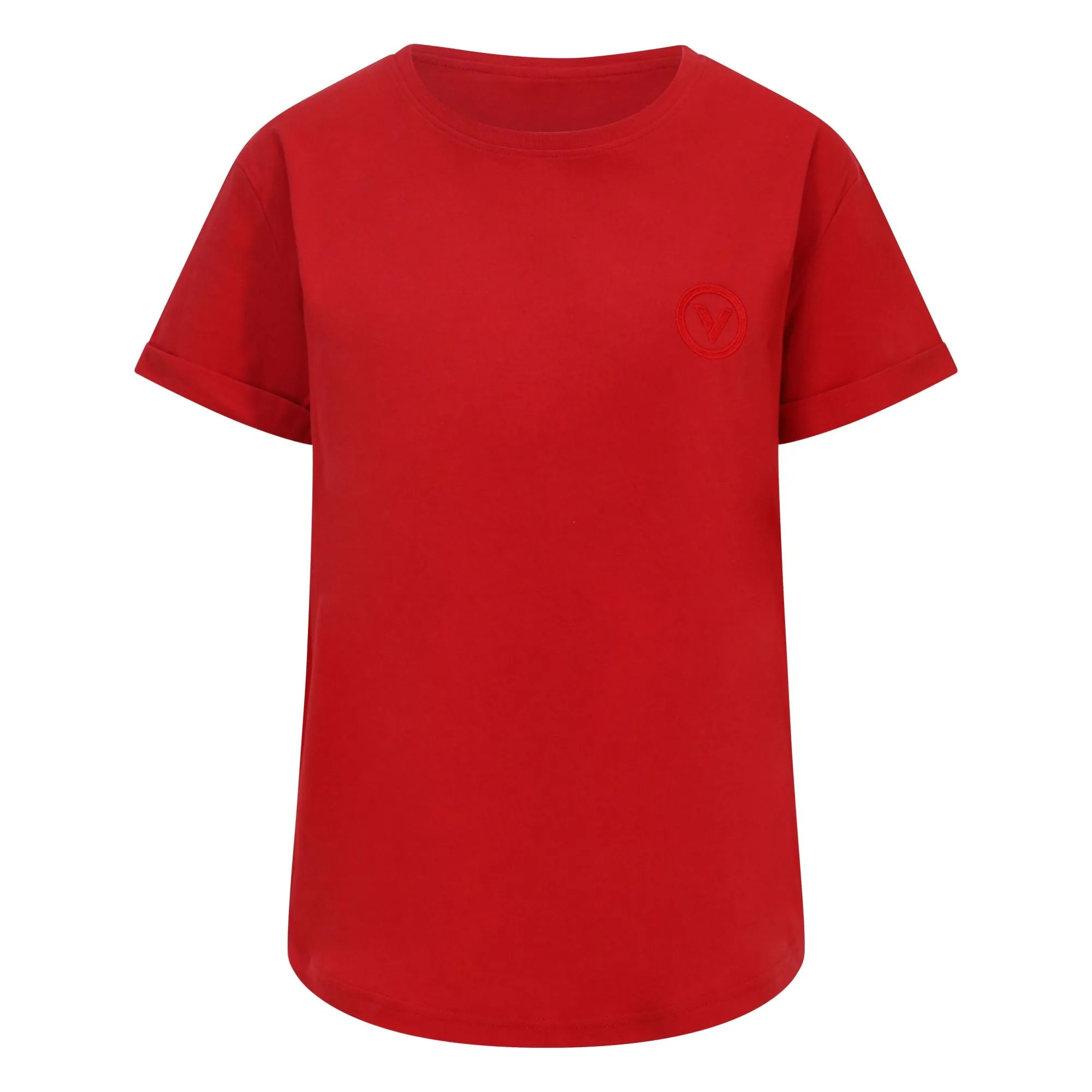 Validate Core Essentials Women's Rolled Sleeve T-Shirt Red