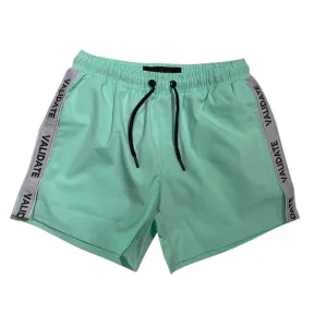 Validate Tape Detail Stretch Swim Short Mint