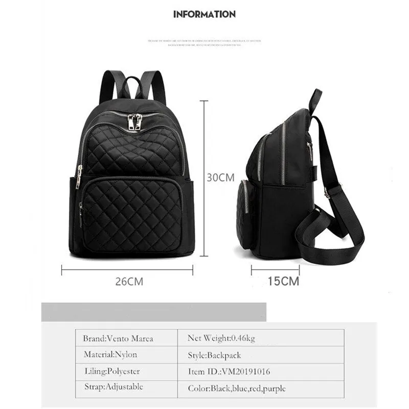 Vento Marea Travel Women Backpack Casual Waterproof Youth Lady Bag Female Large Capacity Women&#39;s Shoulder Bags 2019 Red Rucksack