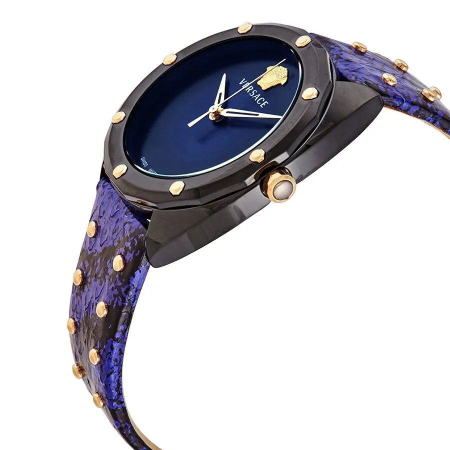 Versace Shadov Quartz Black Dial Ladies Watch VEBM00418