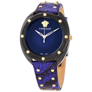 Versace Shadov Quartz Black Dial Ladies Watch VEBM00418