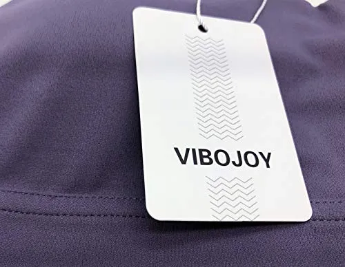 VIBOJOY Longline Strappy Padded Sports Bras Workout Running Tank Crop Tops Yoga Gym Fitness Activewear for Women (Grey-Purple, Small)
