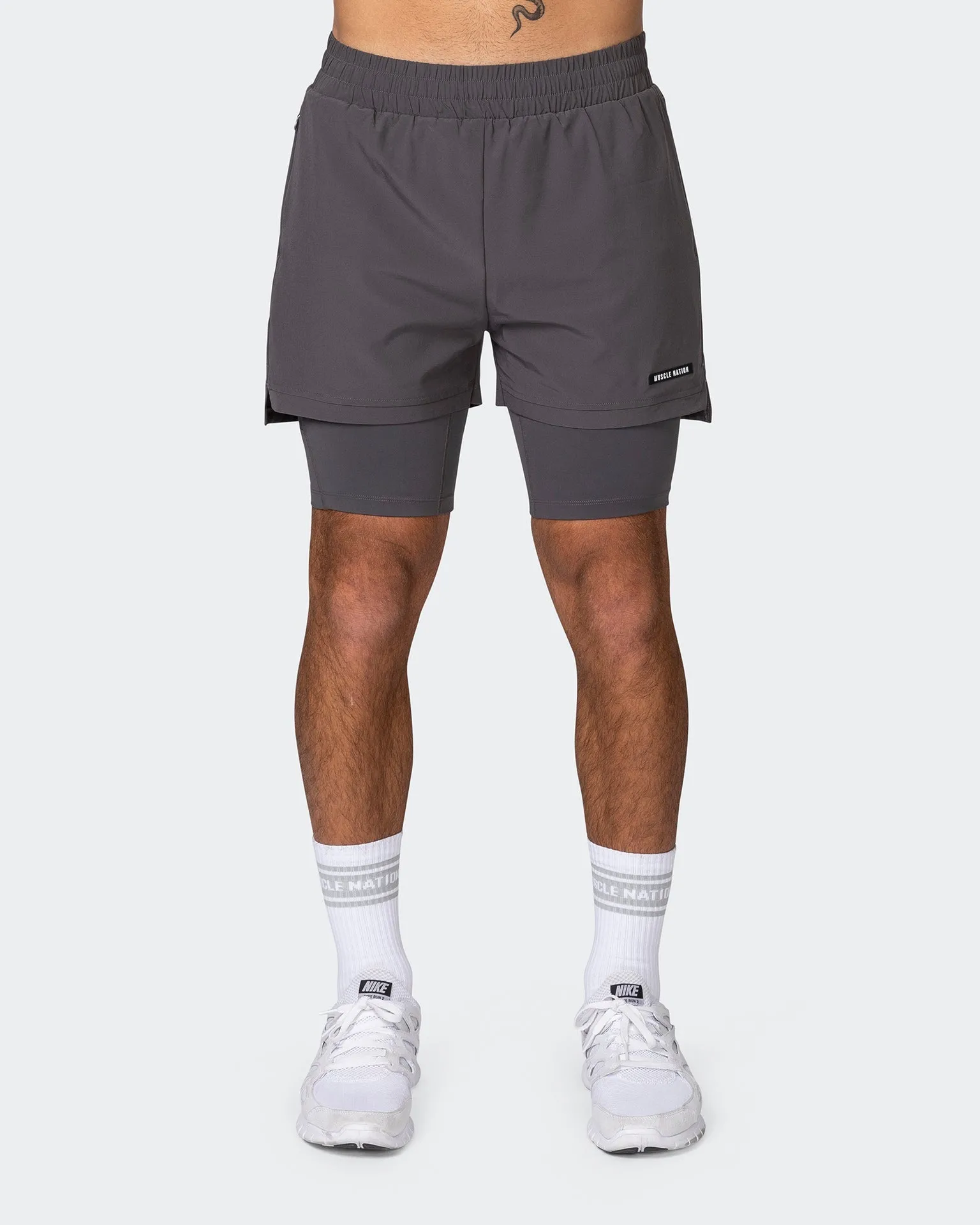 Vigour Training 3" Shorts - Graphite