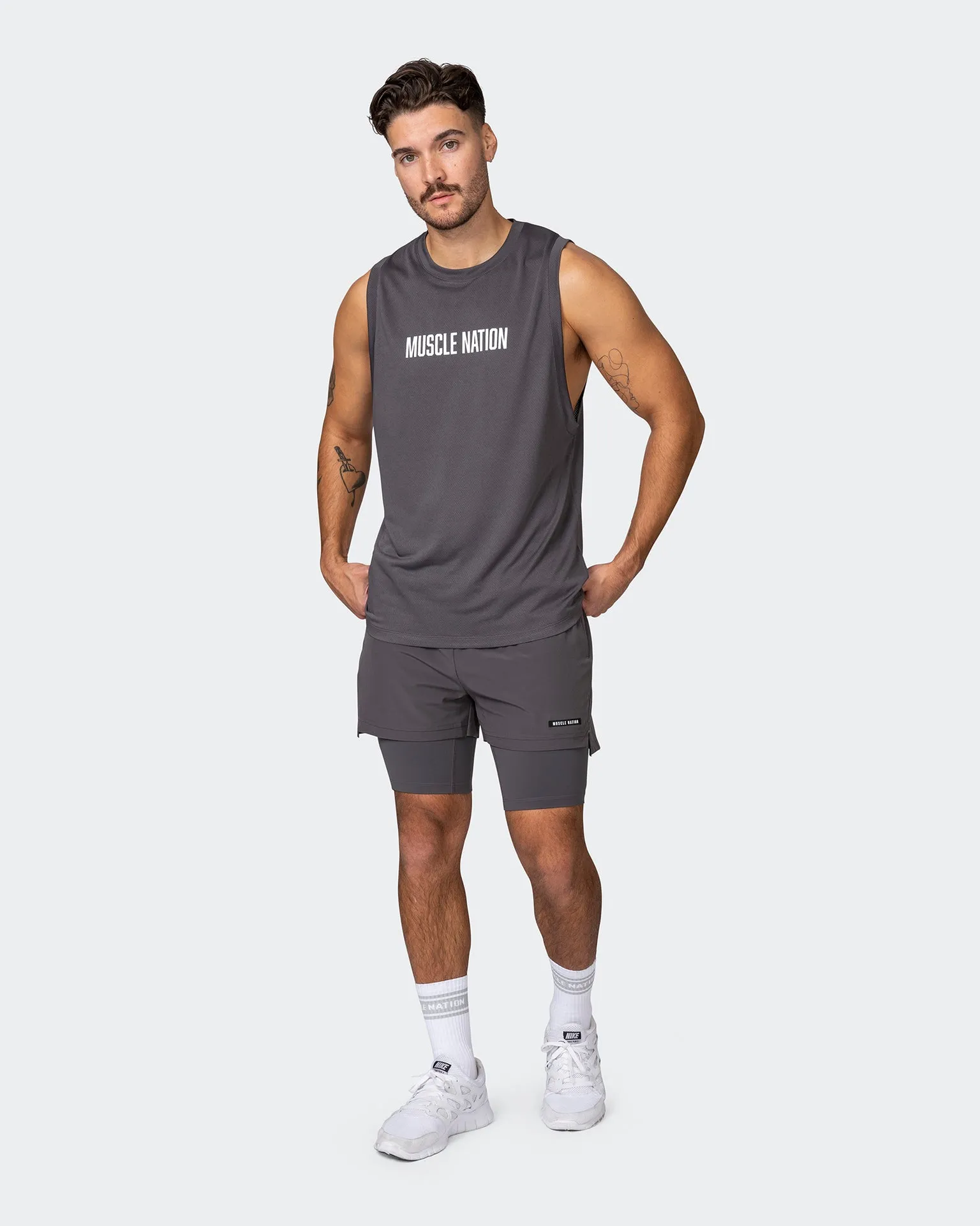 Vigour Training 3" Shorts - Graphite