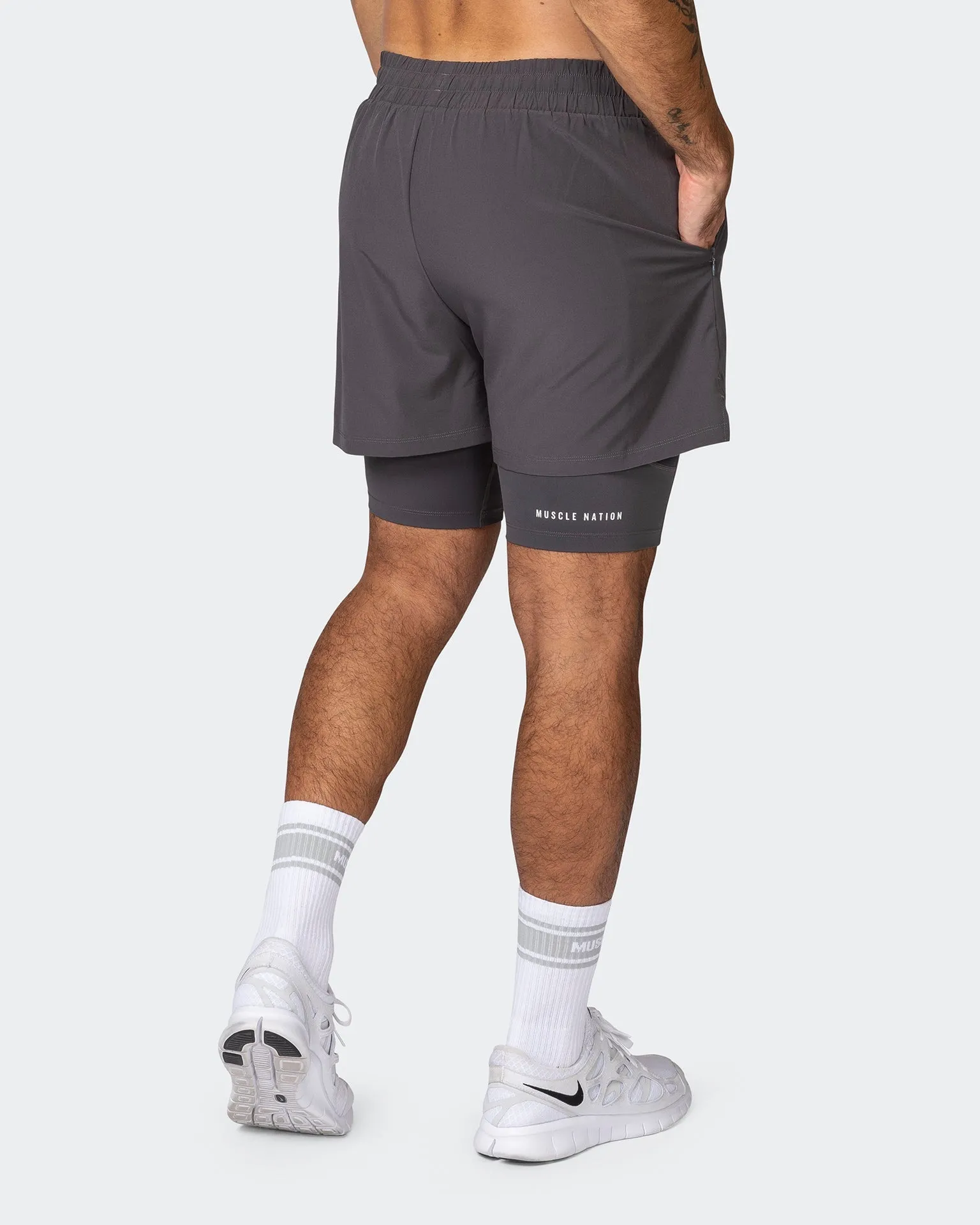 Vigour Training 3" Shorts - Graphite