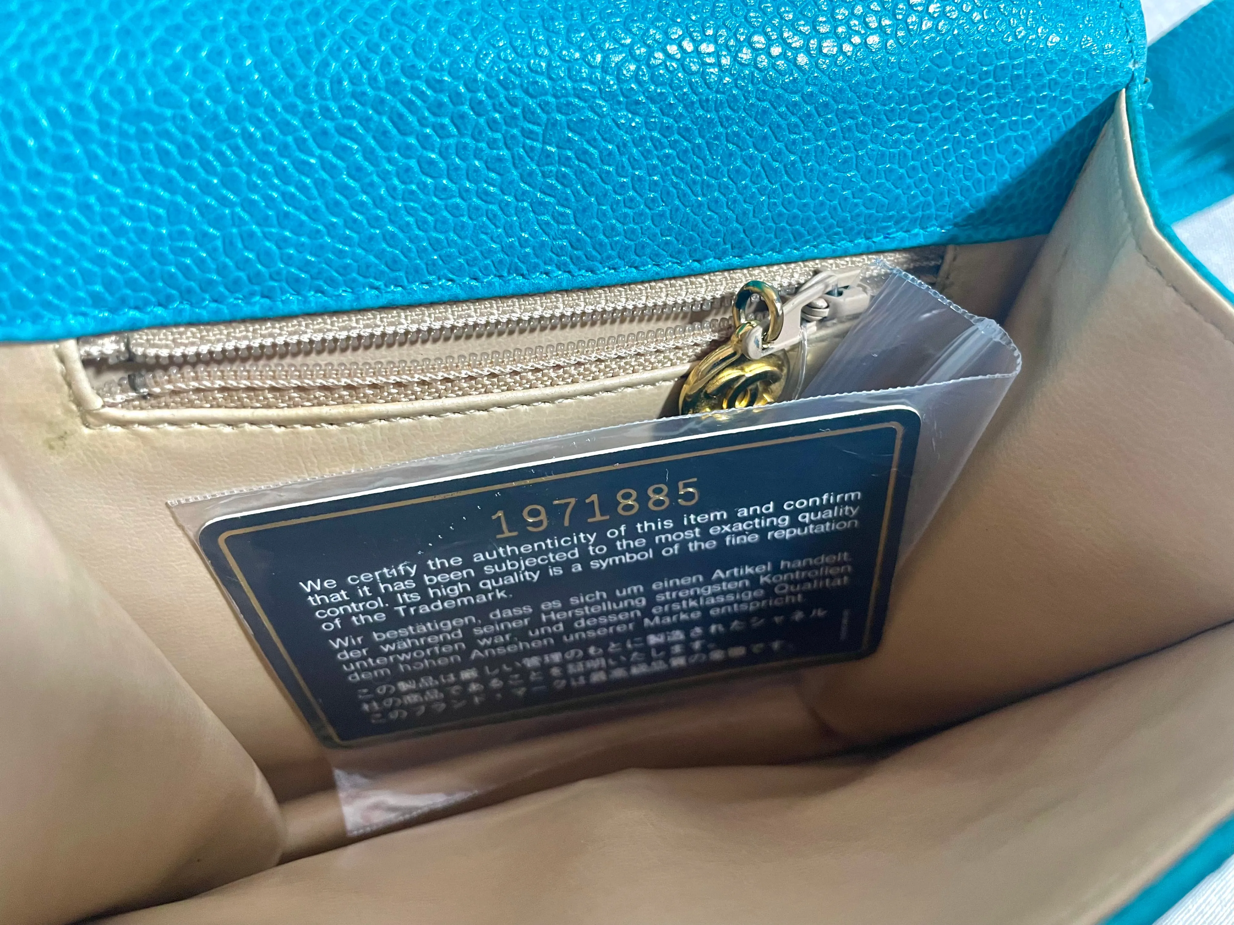 Vintage CHANEL turquoise blue caviar v stitch, chevron, waist bag, hip bag, fanny pack with matching belt with golden cc mark closure. 070225ac3