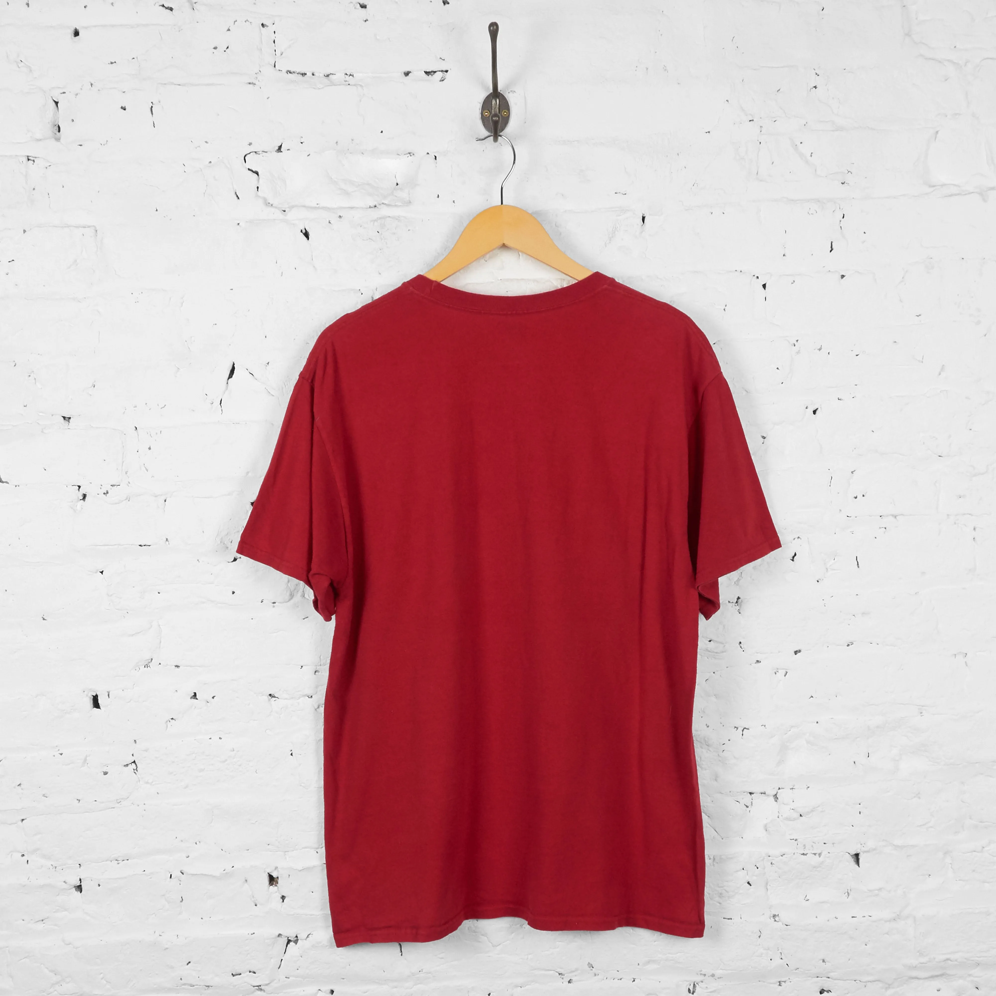 Vintage Panthers Basketball T-Shirt - Red - L