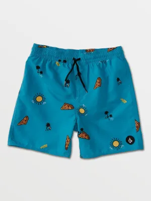 Volcom Boys Cheesy Street Elastic Waist Trunks