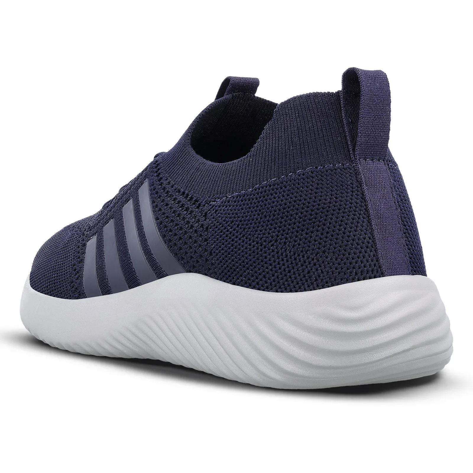 Walkaroo Men Lace-up Sock Shoes - WS9509 Navy Blue