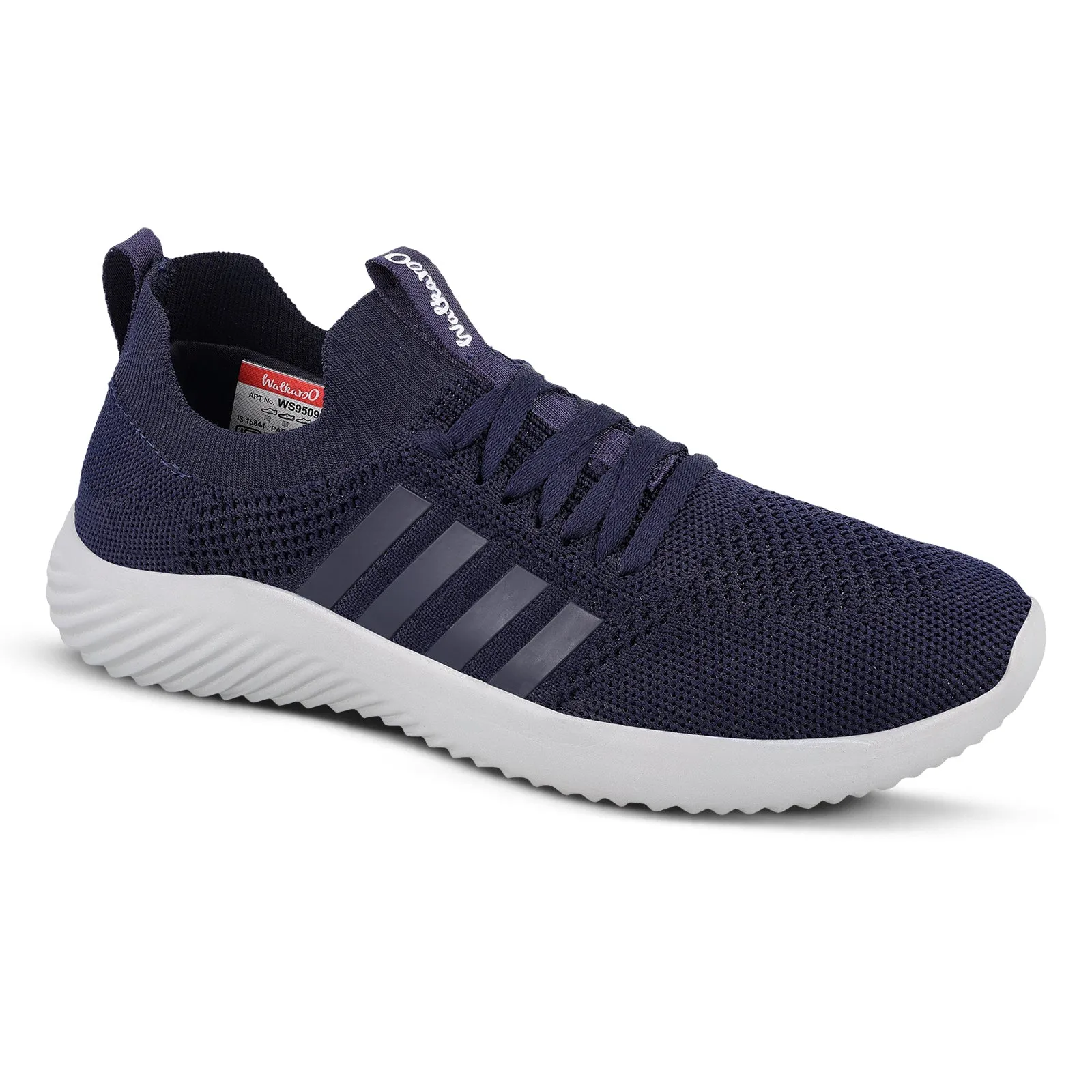 Walkaroo Men Lace-up Sock Shoes - WS9509 Navy Blue