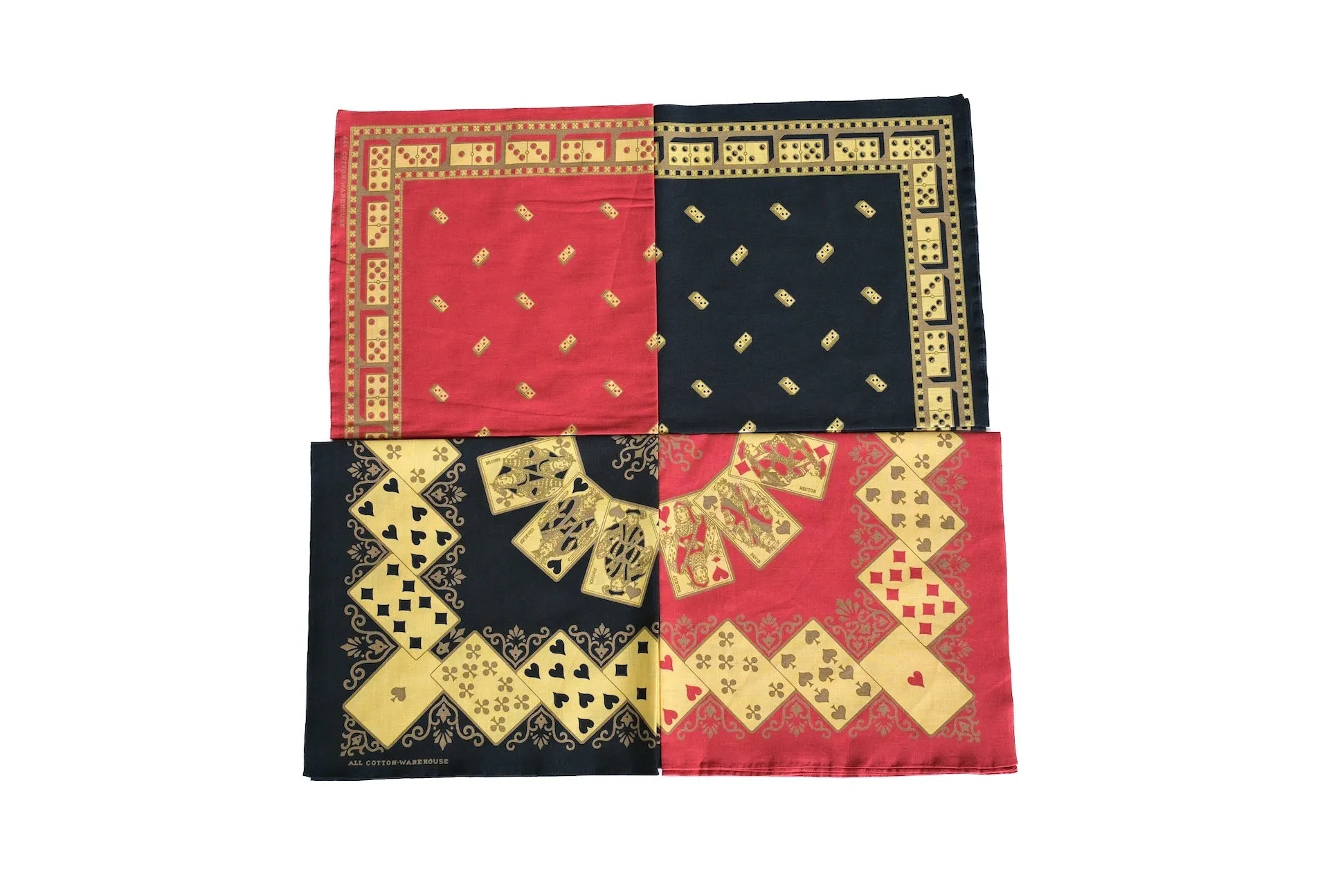 Warehouse "Domino" Selvage Bandana (Black)