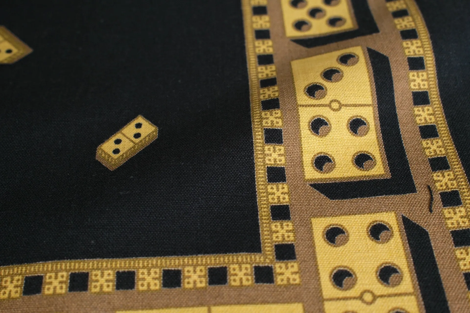 Warehouse "Domino" Selvage Bandana (Black)