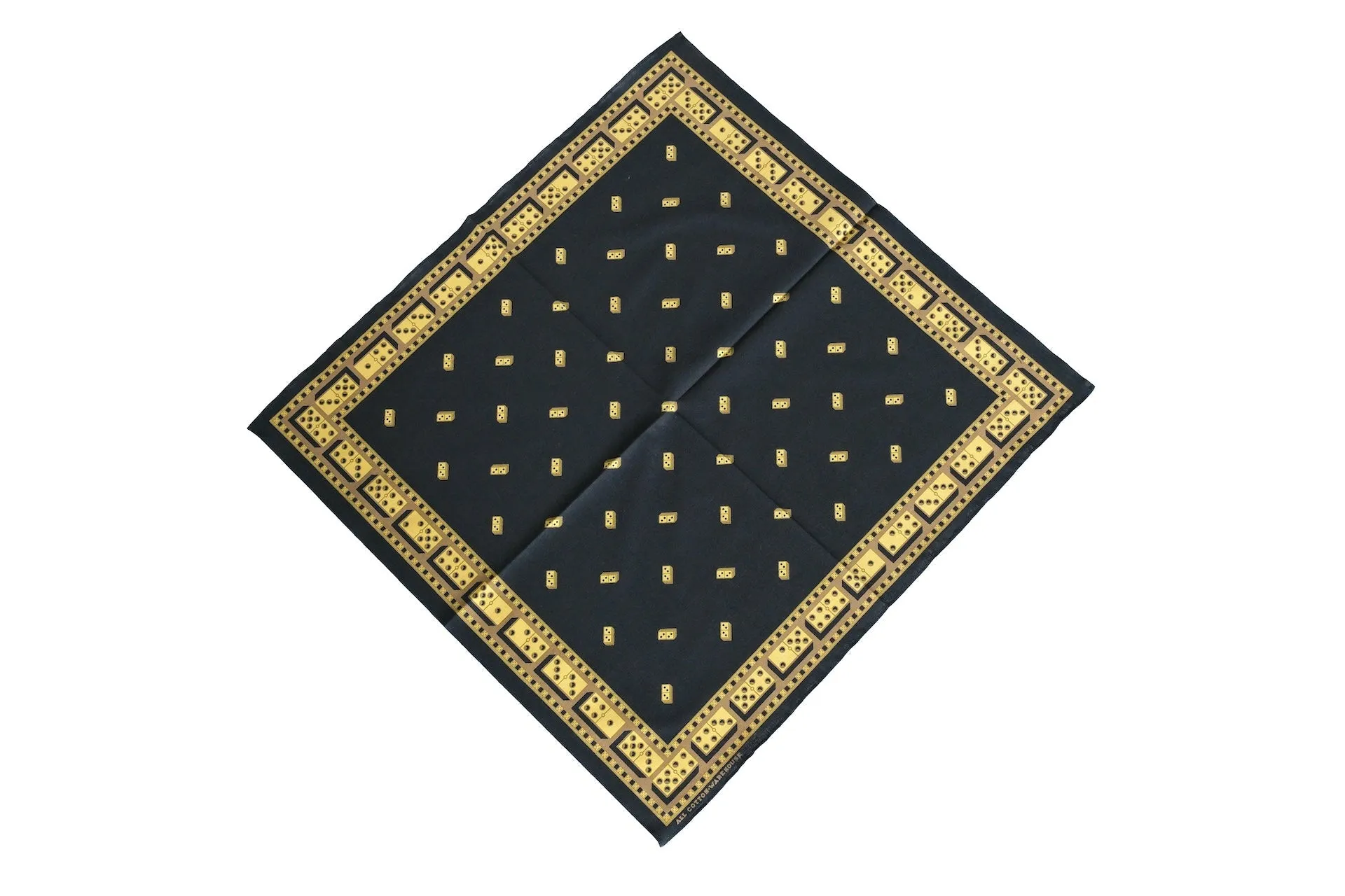 Warehouse "Domino" Selvage Bandana (Black)